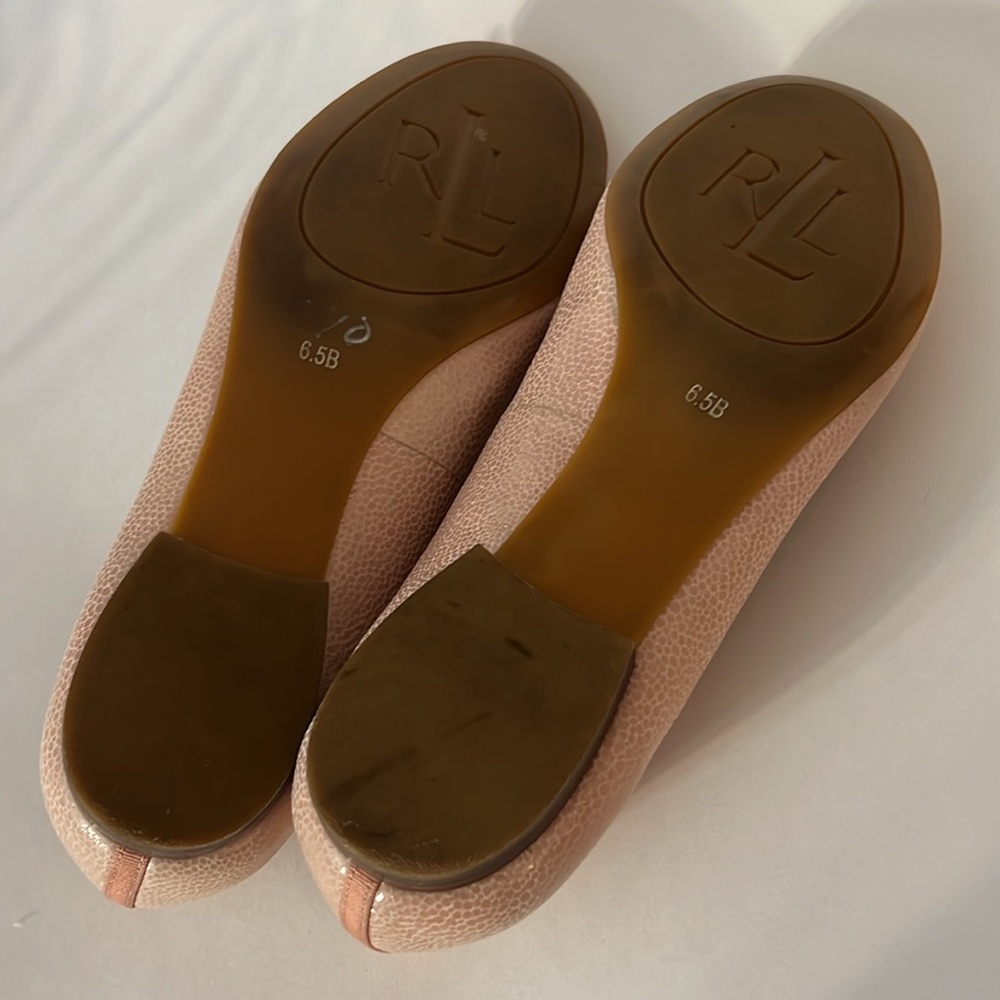 Pink Ralph Lauren Austina Ballet Flats - Picture 8 of 8